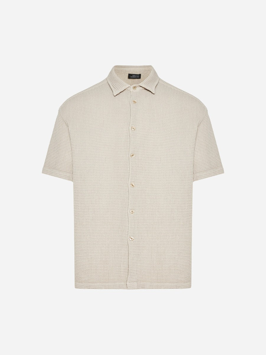 DIRTY LAUDRY Ανδρικό Πουκάμισο Βαμβάκι Μπέζ Regular Fit DLMS000150/SAND DLMS000150