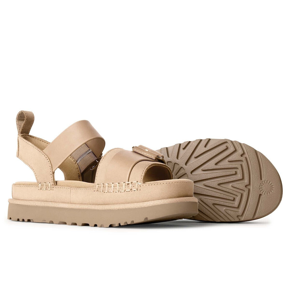 UGG Australia Γυναικεία Σανδάλια Goldenstar Villa Δέρμα Μπέζ 1167392-00G7 MUSTARD SEED 1812717