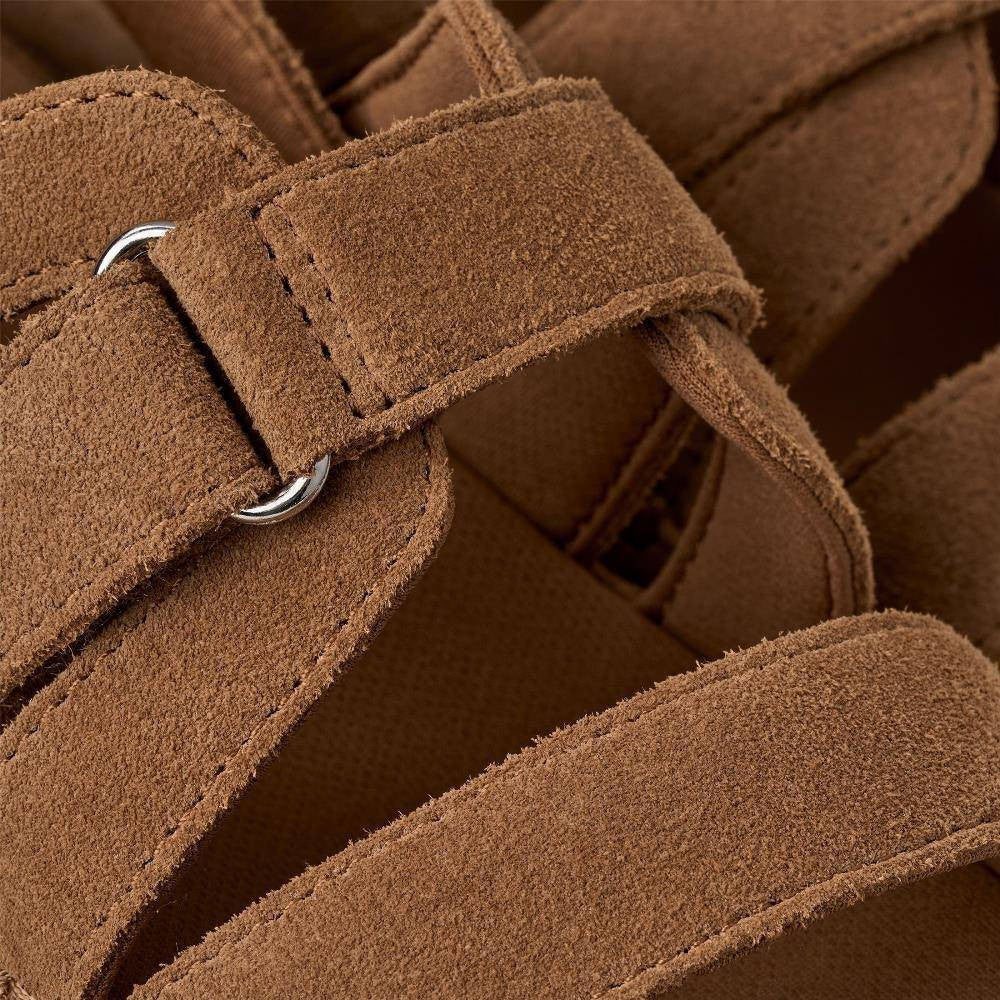 UGG Australia Γυναικεία Σανδάλια Goldenstar Gleam Δέρμα Καφέ 1175122/00KD 1822592