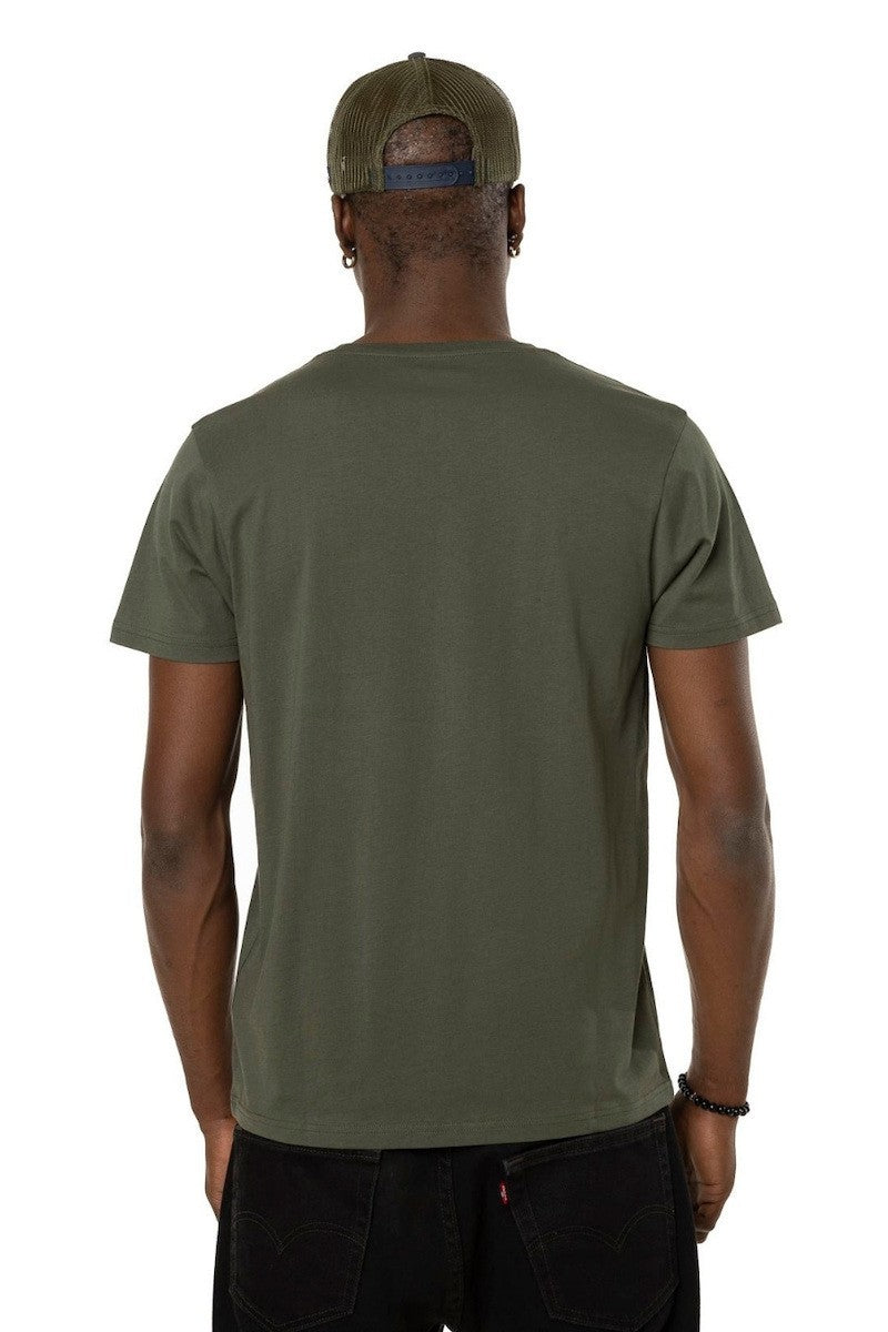 VON DUTCH Ανδρικό T-Shirt Βαμβάκι Χακί VD/1/TSC/FIRST/KAO126/KHAKI 1823525