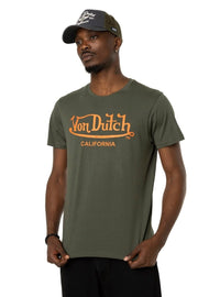VON DUTCH Ανδρικό T-Shirt Βαμβάκι Χακί VD/1/TSC/FIRST/KAO126/KHAKI 1823525