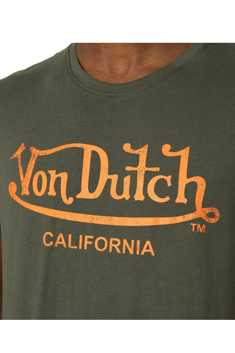 VON DUTCH Ανδρικό T-Shirt Βαμβάκι Χακί VD/1/TSC/FIRST/KAO126/KHAKI 1823525