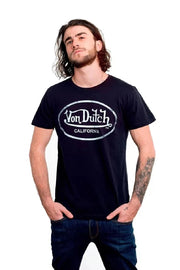 VON DUTCH Ανδρικό T-Shirt Βαμβάκι Μαύρο VD/1/TRC/AARON/NR 325/BLACK 1819421