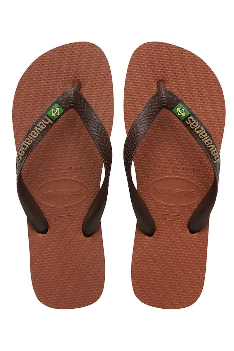 HAVAIANAS Ανδρικές Σαγιονάρες Καουτσούκ Καφέ 4110850.0281.412/RUST/DARK BROWN 1825953