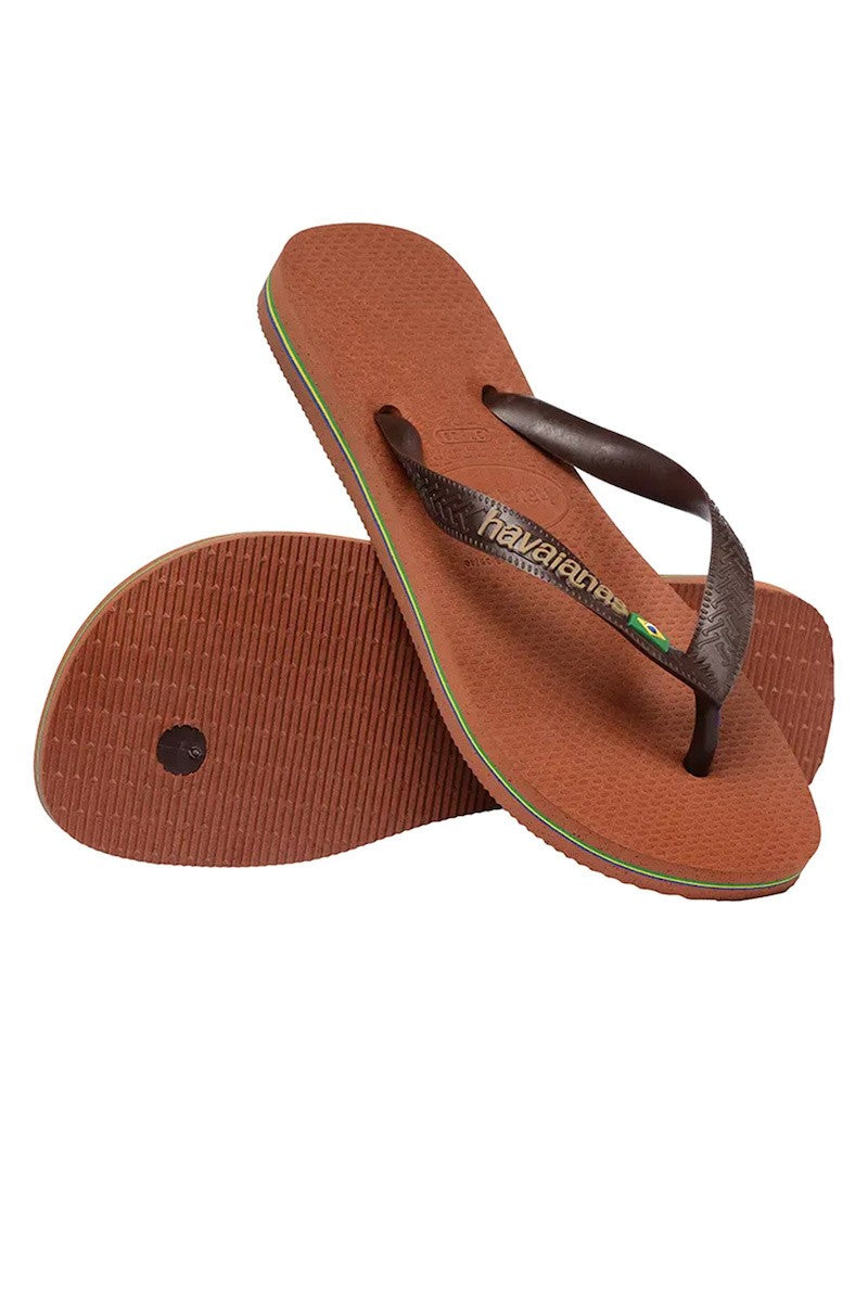 HAVAIANAS Ανδρικές Σαγιονάρες Καουτσούκ Καφέ 4110850.0281.412/RUST/DARK BROWN 1825953