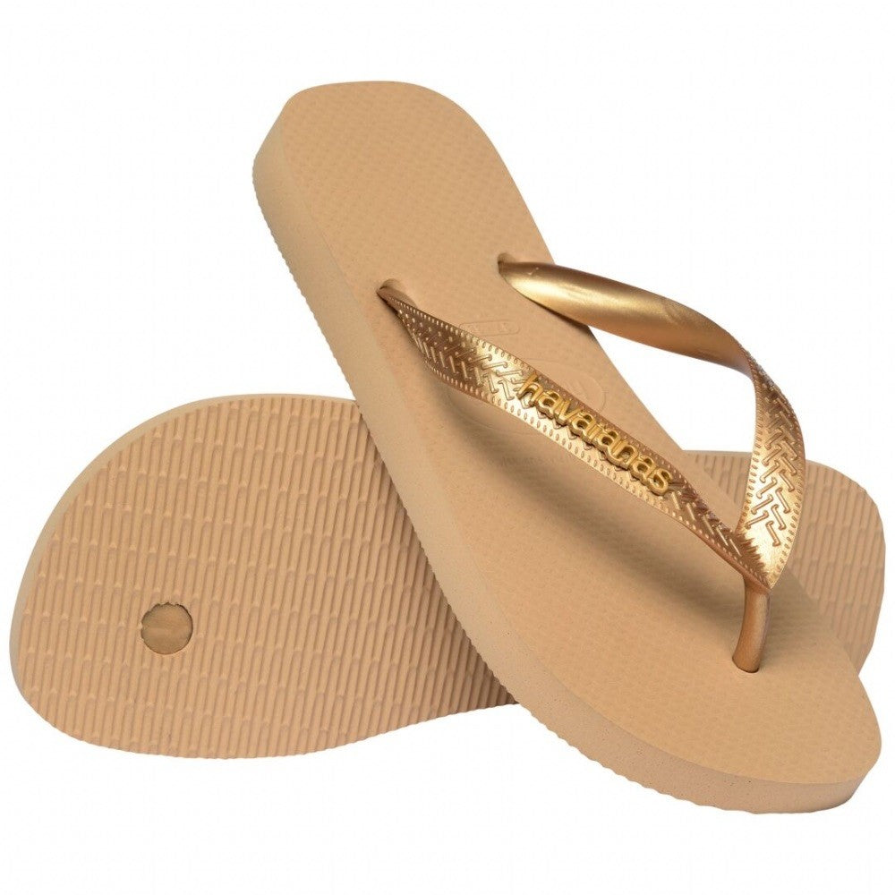HAVAIANAS Unisex Σαγιονάρες Καουτσούκ Χρυσό/Μπέζ 41272440.0570.412/GOLDEN 1825959