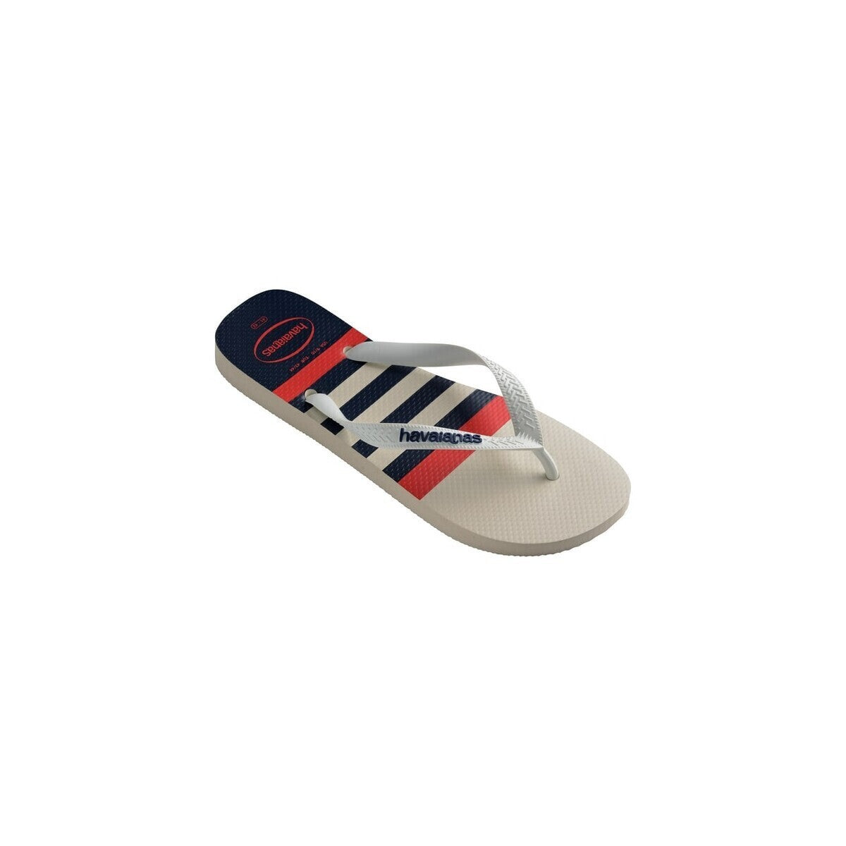 HAVAIANAS Ανδρικές Σαγιονάρες Καουτσούκ Λευκό/Μπλέ 4137126.6349.390 WHITE/NAVY BLUE1813486