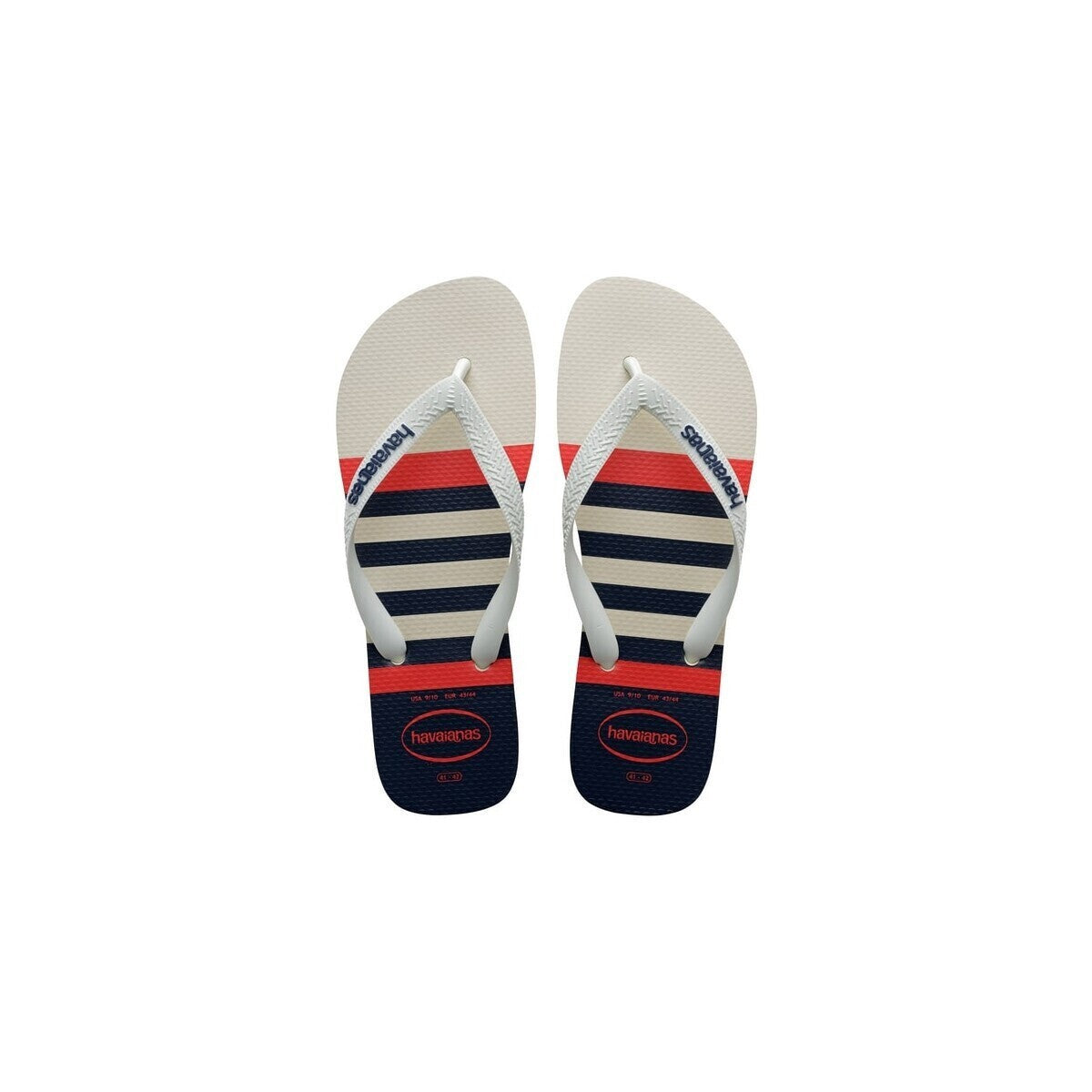 HAVAIANAS Ανδρικές Σαγιονάρες Καουτσούκ Λευκό/Μπλέ 4137126.6349.390 WHITE/NAVY BLUE1813486