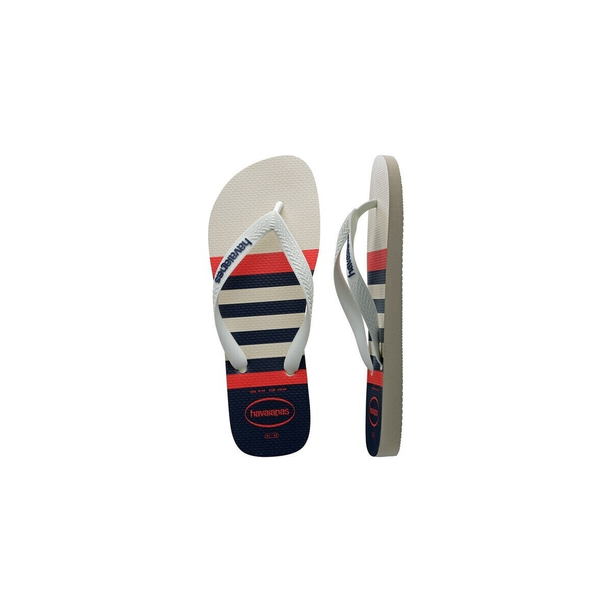 HAVAIANAS Ανδρικές Σαγιονάρες Καουτσούκ Λευκό/Μπλέ 4137126.6349.390 WHITE/NAVY BLUE1813486