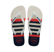 HAVAIANAS Ανδρικές Σαγιονάρες Καουτσούκ Λευκό/Μπλέ 4137126.6349.390 WHITE/NAVY BLUE1813486
