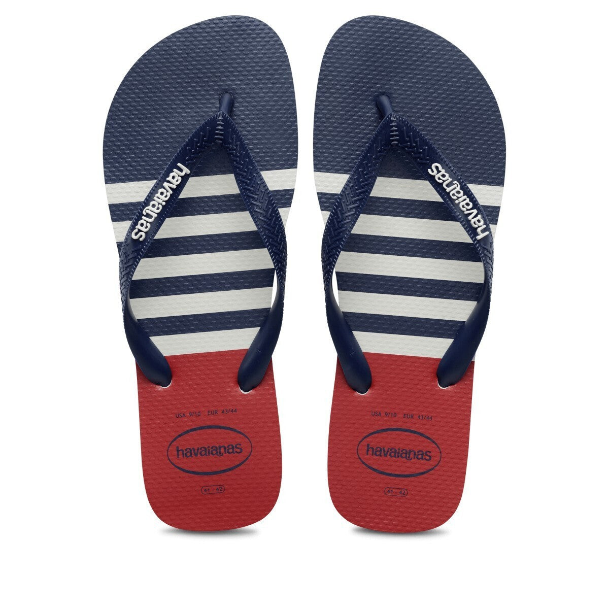 HAVAIANAS Unisex Σαγιονάρες Καουτσούκ Μπλέ/Κόκκινο 41371260.1364.412/WHITE/MARINE BLUE/APACHE RED 1825961.2.3