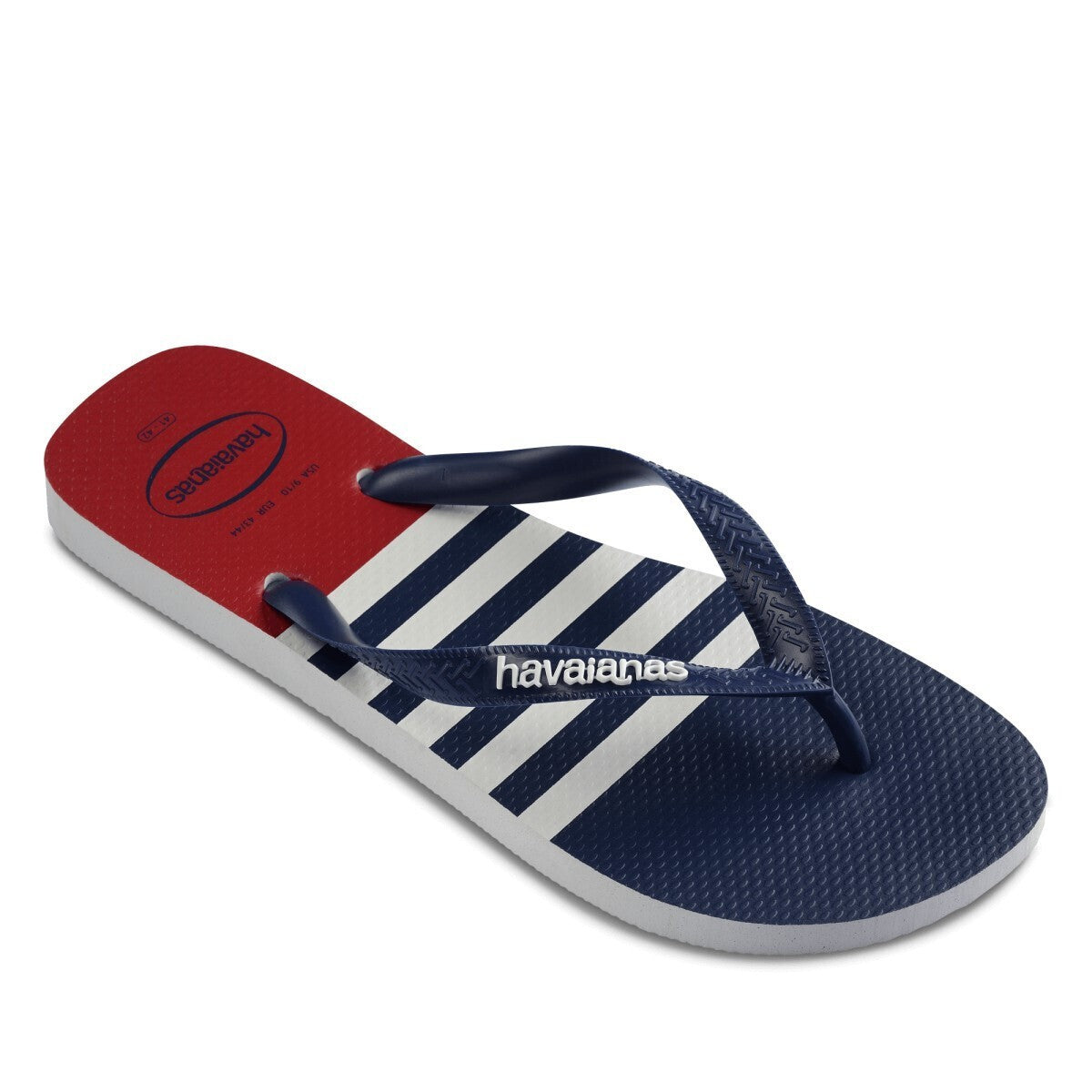 HAVAIANAS Unisex Σαγιονάρες Καουτσούκ Μπλέ/Κόκκινο 41371260.1364.412/WHITE/MARINE BLUE/APACHE RED 1825961.2.3