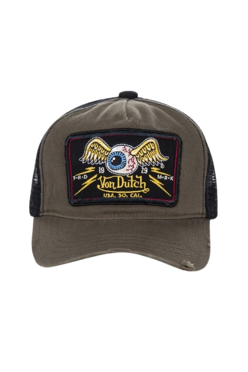 VON DUTCH Καπέλo Βαμβάκι/Πολυεστέρας Χακί VD-VD0/CAS1/TRUCK06 1814240