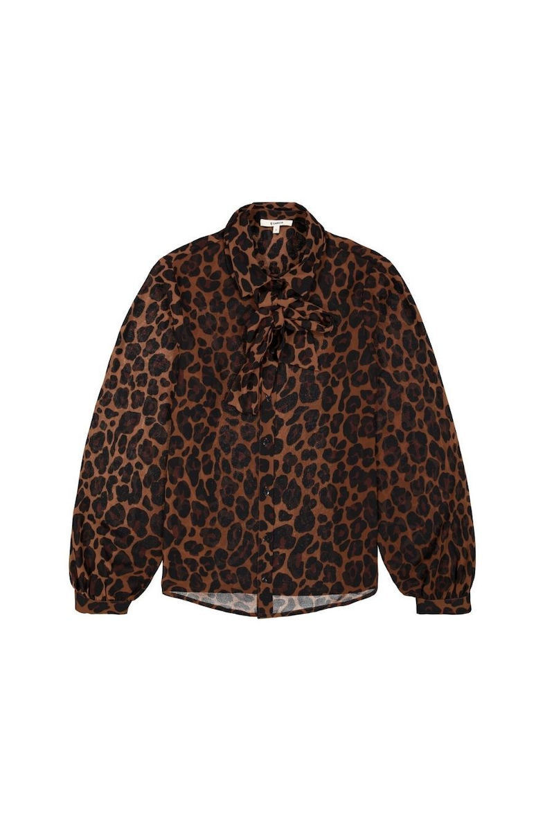 GARCIA  Γυναικείο Πουκάμισο Πολυεστέρας Animal Print GARCIA U260035 BLACK 1829016