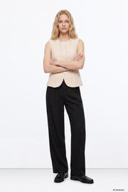 TIFFOSI Γυναικείο Παντελόνι Υφασμάτινο Μαύρο Loose Fit 10066853-000 Preto 1828701
