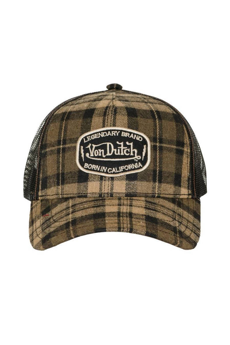 VON DUTCH Καπέλο Καρό Βαμβάκι/Πολυεστέρας Multi VD/1/CB/CAR/08 1828576