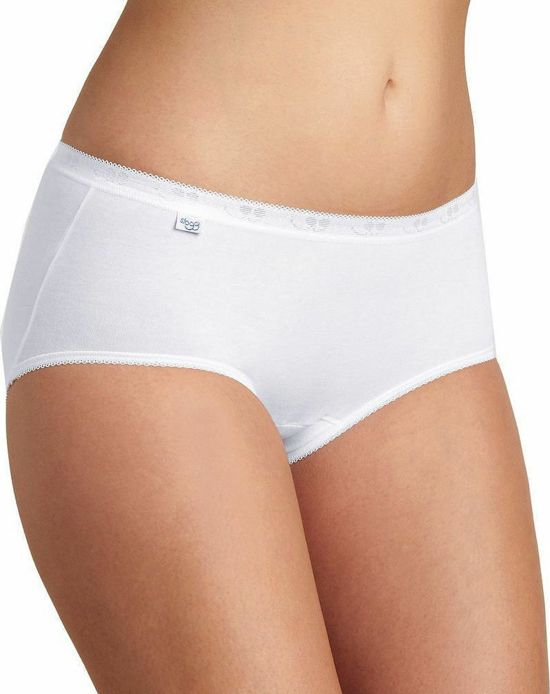 SLOGGI Γυναικείο Slip Basic Midi Βαμβάκι Λευκό 10005038/0003 1781323