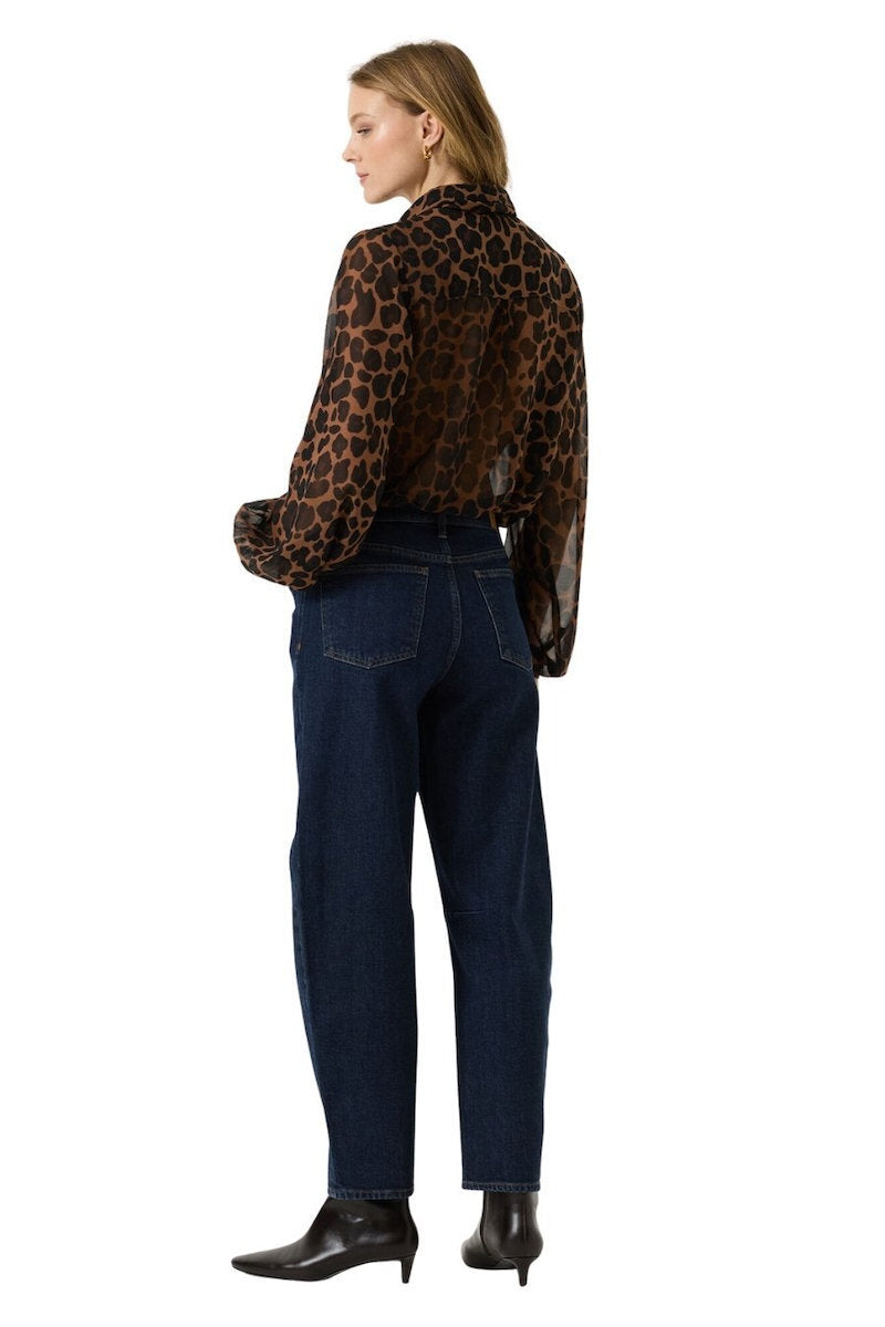 GARCIA  Γυναικείο Πουκάμισο Πολυεστέρας Animal Print GARCIA U260035 BLACK 1829016