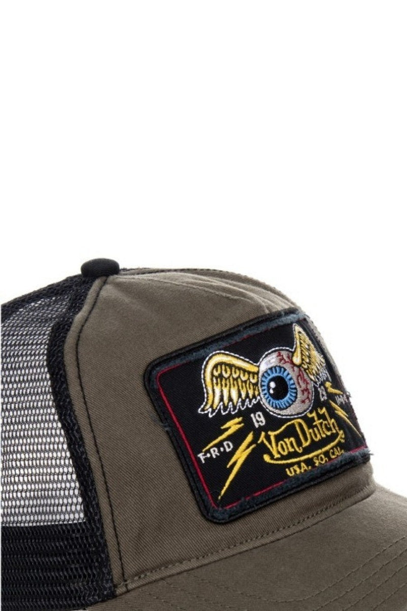 VON DUTCH Καπέλo Βαμβάκι/Πολυεστέρας Χακί VD-VD0/CAS1/TRUCK06 1814240