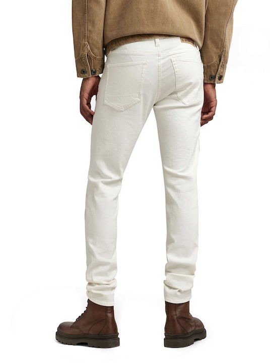 G-STAR RAW 3301 Ανδρικό Παντελόνι Jean Βαμβάκι/Ελαστάνη Λευκό Slim Fit 51001-C258-G006 Άσπρο 1779141