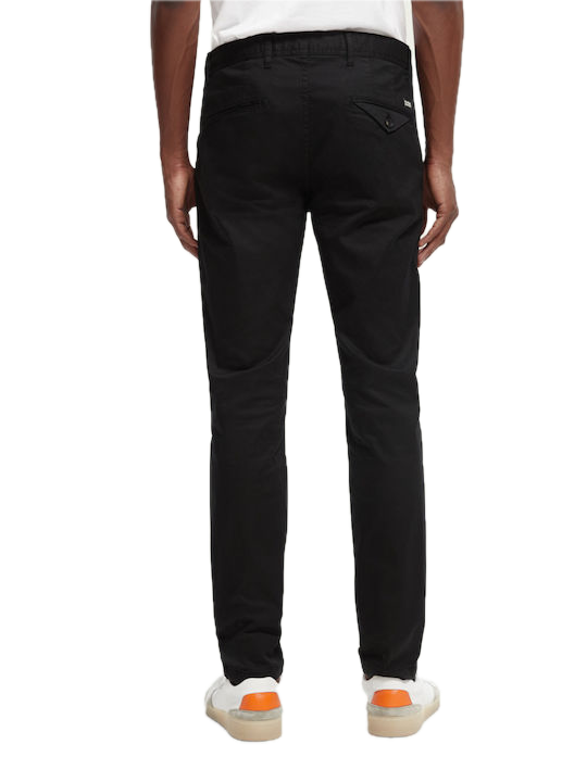 SCOTCH & SODA Ανδρικό Παντελόνι Chino Μαύρο 165613-0008 1785316