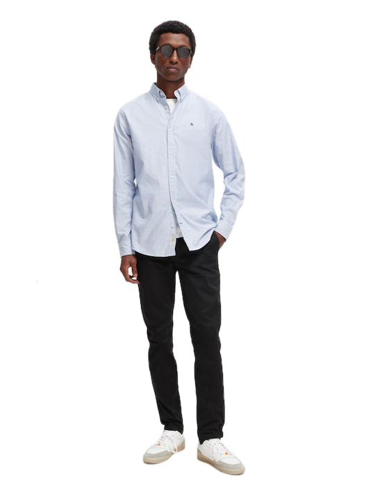 SCOTCH & SODA Ανδρικό Παντελόνι Chino Μαύρο 165613-0008 1785316