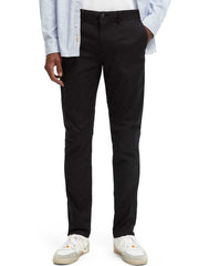 SCOTCH & SODA Ανδρικό Παντελόνι Chino Μαύρο 165613-0008 1785316