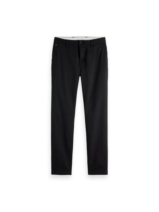 SCOTCH & SODA Ανδρικό Παντελόνι Chino Μαύρο 165613-0008 1785316