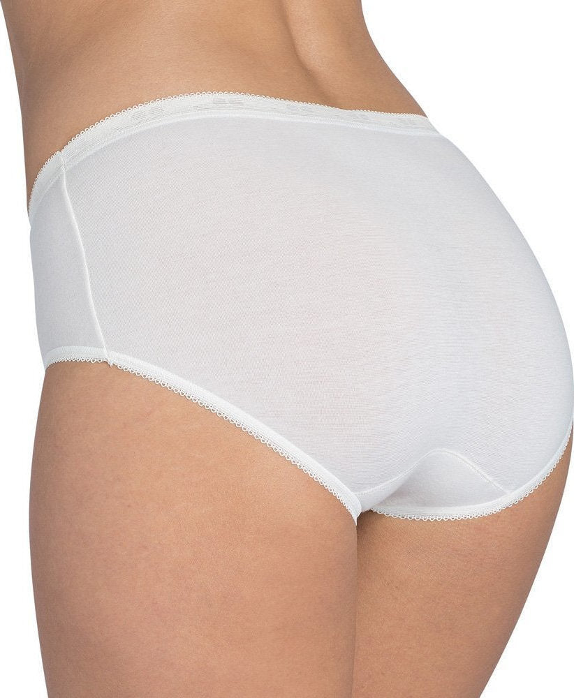 SLOGGI Γυναικείο Slip Basic Midi Βαμβάκι Λευκό 10005038/0003 1781323