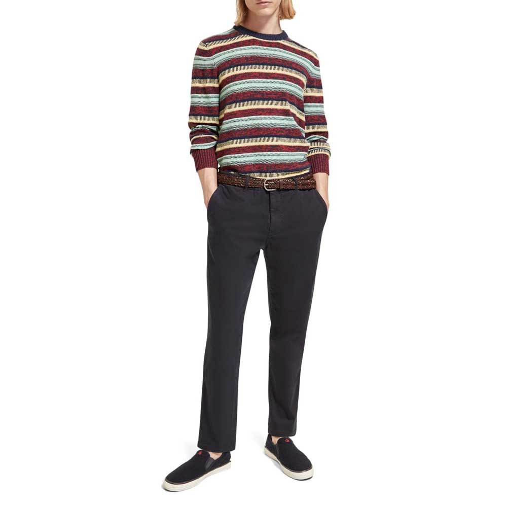 SCOTCH & SODA Ανδρικό Παντελόνι Chino Βαμβάκι/Ελαστάνη Μπλέ 176985-SC0002 1785303