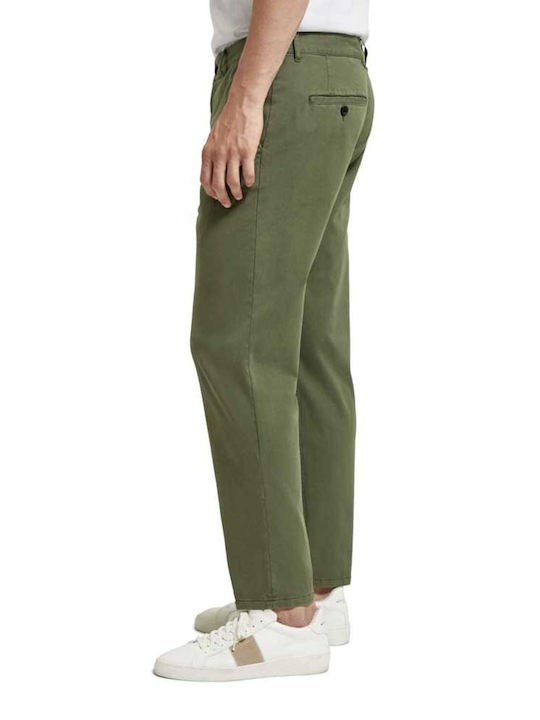 SCOTCH & SODA Ανδρικό Παντελόνι Chino Βαμβάκι/Ελαστάνη Χακί 176985-SC0115 1785303