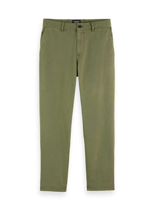 SCOTCH & SODA Ανδρικό Παντελόνι Chino Βαμβάκι/Ελαστάνη Χακί 176985-SC0115 1785303