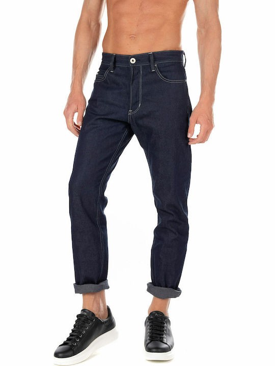 G-STAR RAW Ανδρικό Παντελόνι Τζιν Βαμβάκι Navy Μπλε Straight Fit D19161-9657-001 1757119