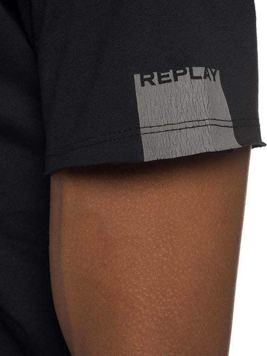 REPLAY Ανδρικό T-shirt Μαύρο M3591.000.2660-098 1788990