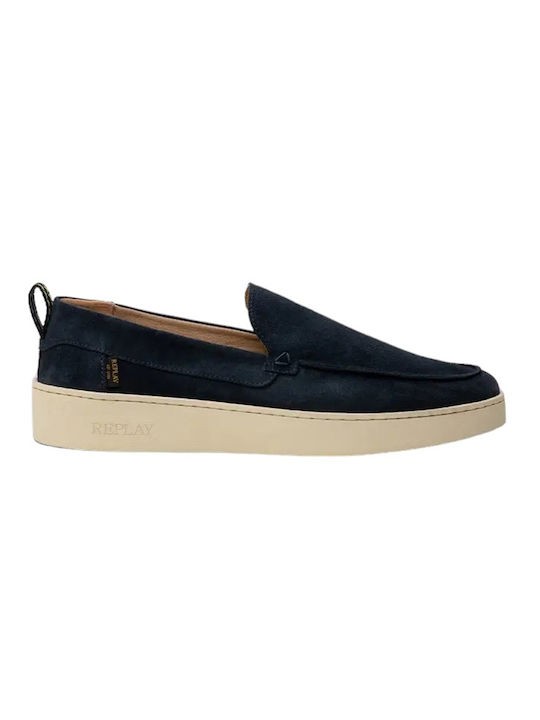 REPLAY Ανδρικά Μοκασίνια Loafers Σουέτ Μπλε GMZ6H.003.C0001L-040 1789568