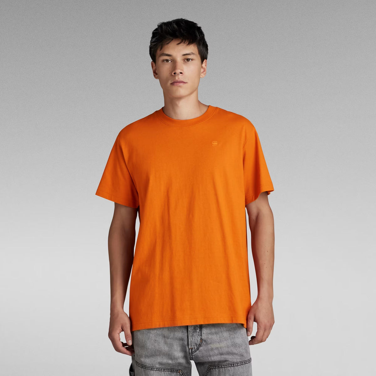G-STAR RAW Ανδρικό T-shirt Βαμβακερό Πορτοκαλί Loose Fit D24434-D593-1018-1018-orange 1798592