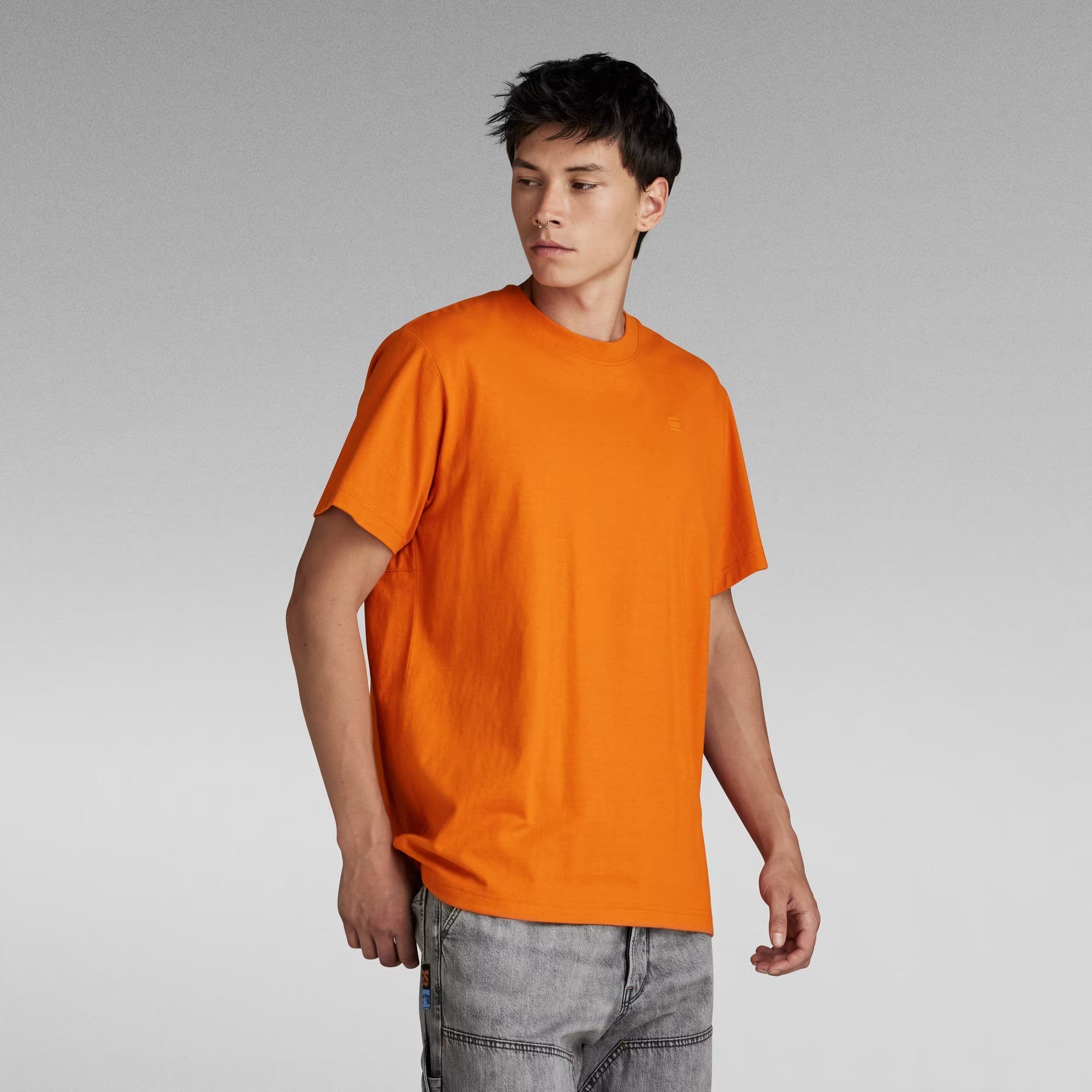 G-STAR RAW Ανδρικό T-shirt Βαμβακερό Πορτοκαλί Loose Fit D24434-D593-1018-1018-orange 1798592