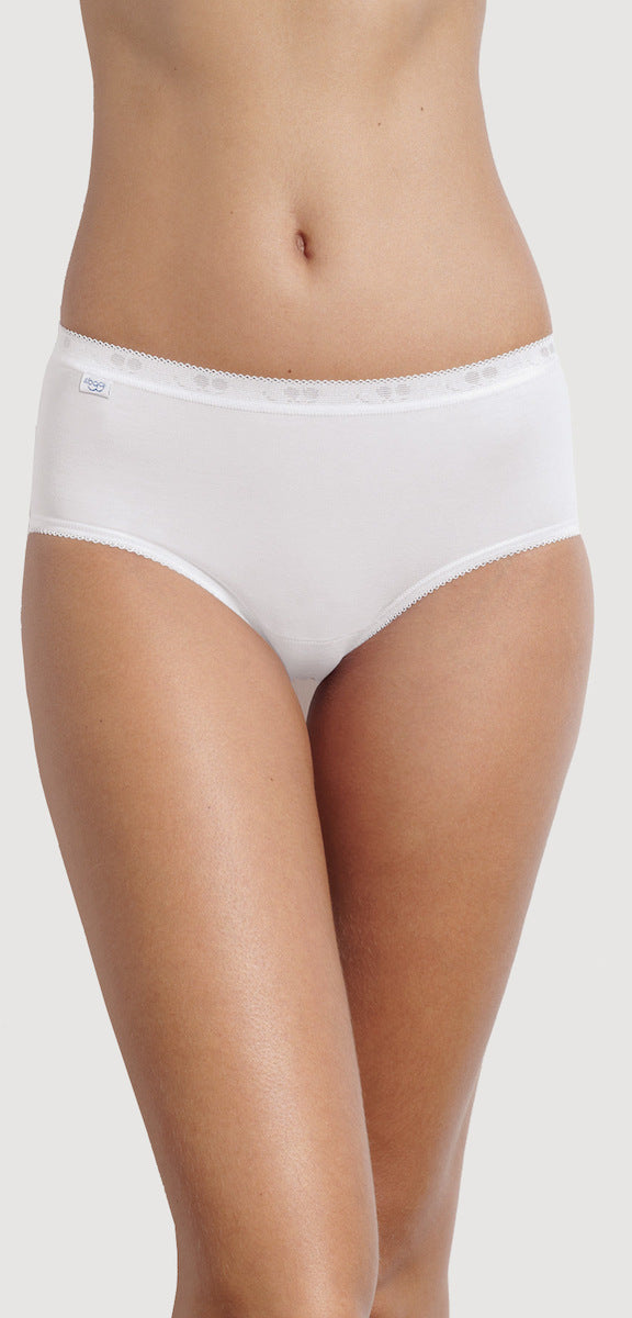 SLOGGI Γυναικείο Slip Basic Midi Βαμβάκι Λευκό 10005038/0003 1781323