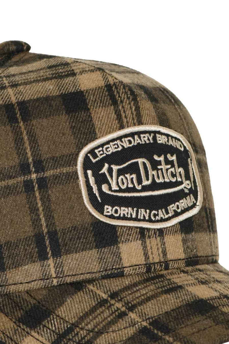VON DUTCH Καπέλο Καρό Βαμβάκι/Πολυεστέρας Multi VD/1/CB/CAR/08 1828576