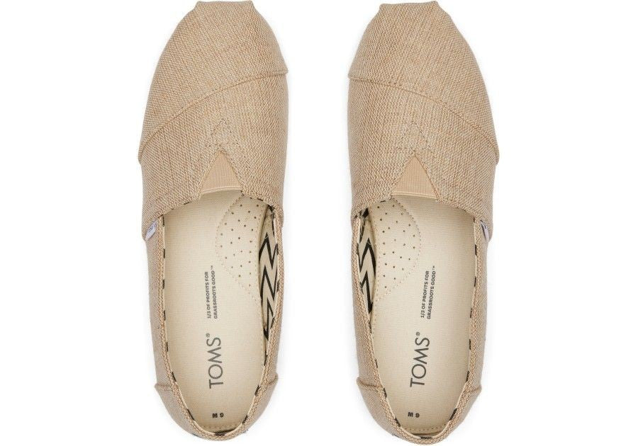TOMS Ανδρικές Εσπαντρίγιες Alpargata Heritage Canvas Γιούτα Μπεζ 10018736-NATURAL 10018736