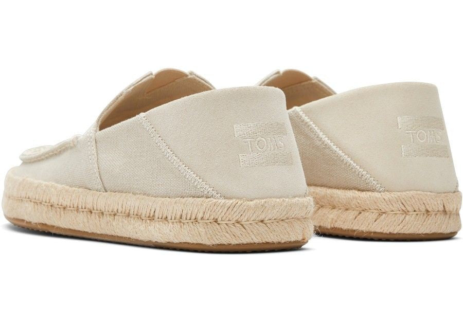 TOMS Ανδρικές Εσπαντρίγιες Loafers Alonso Loafer Rope Κανβάς/Γιούτα/Σουέτ Μπεζ 10020861-CREAM 1810839