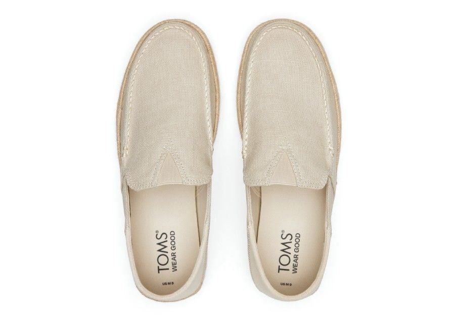 TOMS Ανδρικές Εσπαντρίγιες Loafers Alonso Loafer Rope Κανβάς/Γιούτα/Σουέτ Μπεζ 10020861-CREAM 1810839