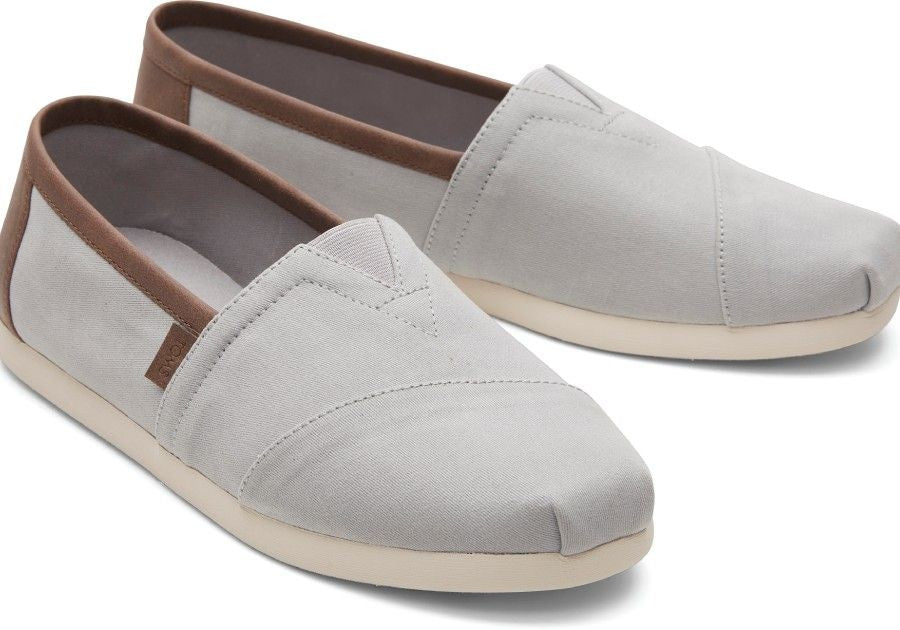 TOMS Ανδρικές Εσπαντρίγιες Alpargata 3.0 Slip-on Ύφασμα/Κανβάς/Συνθετικό Γκρι 10020888-GREY 1799575