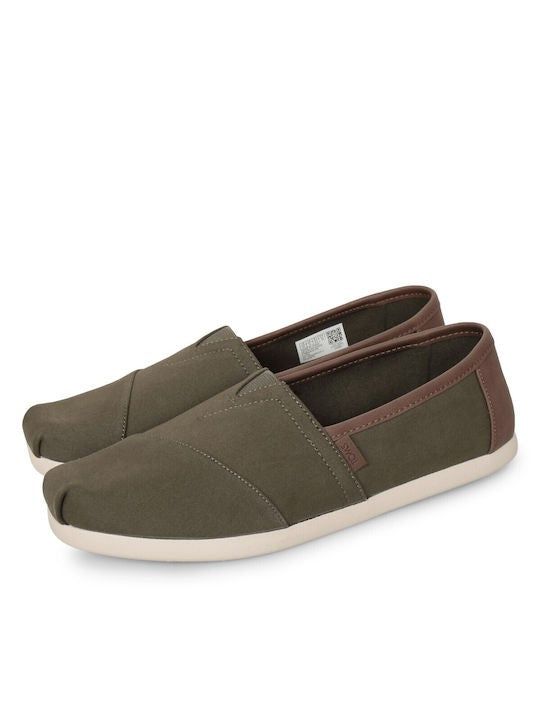 TOMS Ανδρικές Εσπαντρίγιες Alpargata Slip On Ύφασμα/Eco-EVA Χακί 10020879/SAGE 1799811
