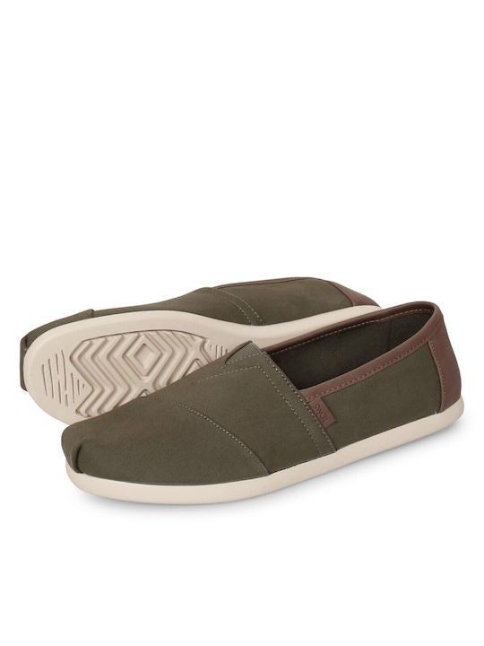 TOMS Ανδρικές Εσπαντρίγιες Alpargata Slip On Ύφασμα/Eco-EVA Χακί 10020879/SAGE 1799811