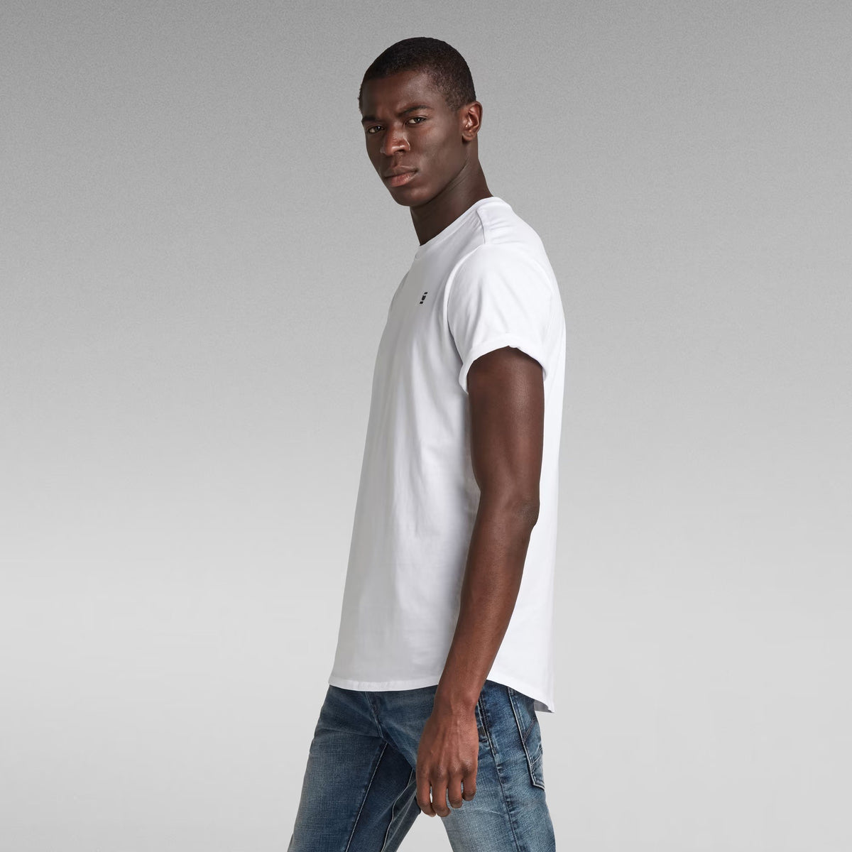 G-STAR  RAW Ανδρικό T-shirt Βαμβάκι Λευκό Relaxed Fit D16396-B353-110/110-white 1800039