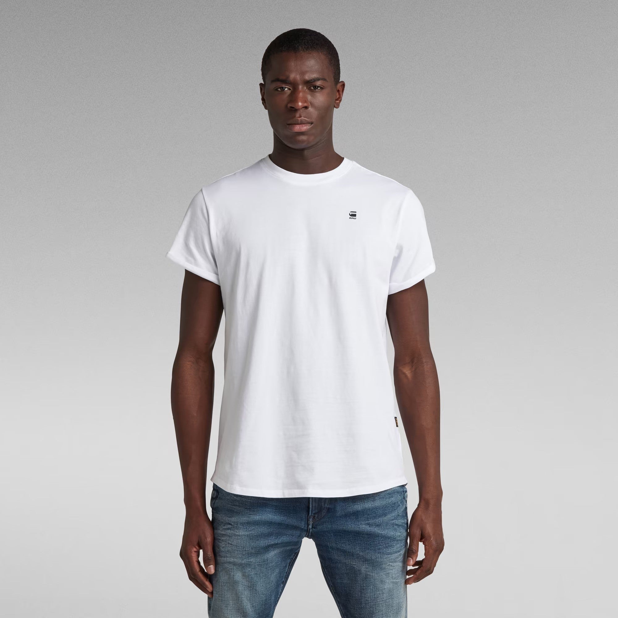 G-STAR  RAW Ανδρικό T-shirt Βαμβάκι Λευκό Relaxed Fit D16396-B353-110/110-white 1800039