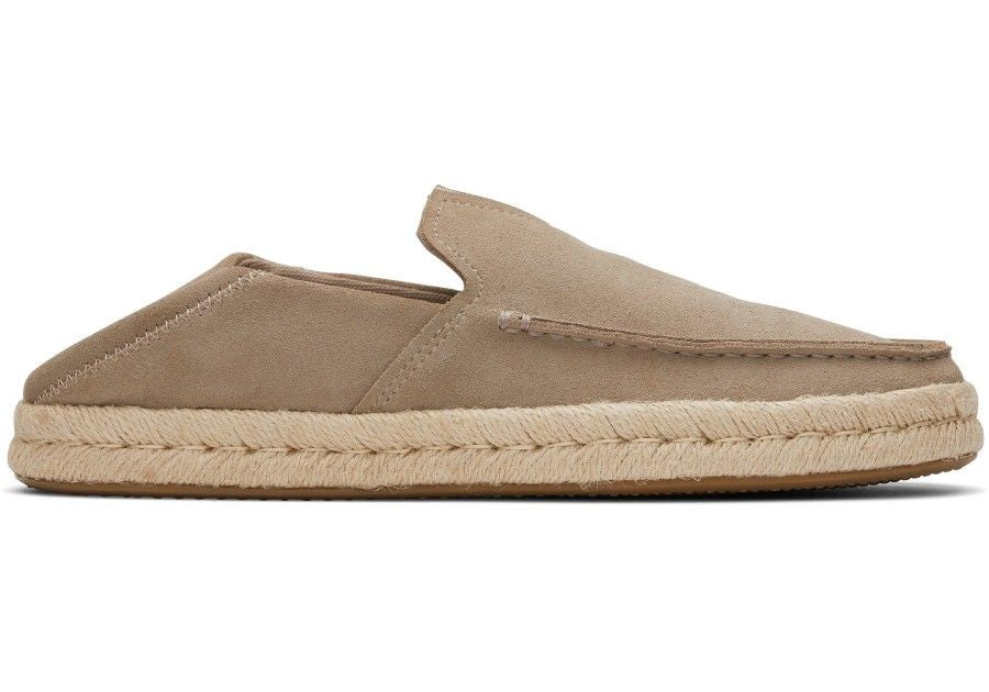 TOMS Ανδρικές Εσπαντρίγιες Dune Suede Alonso Loafer Δέρμα/Σουέτ Μπεζ 10020865/TAUPE 1800410