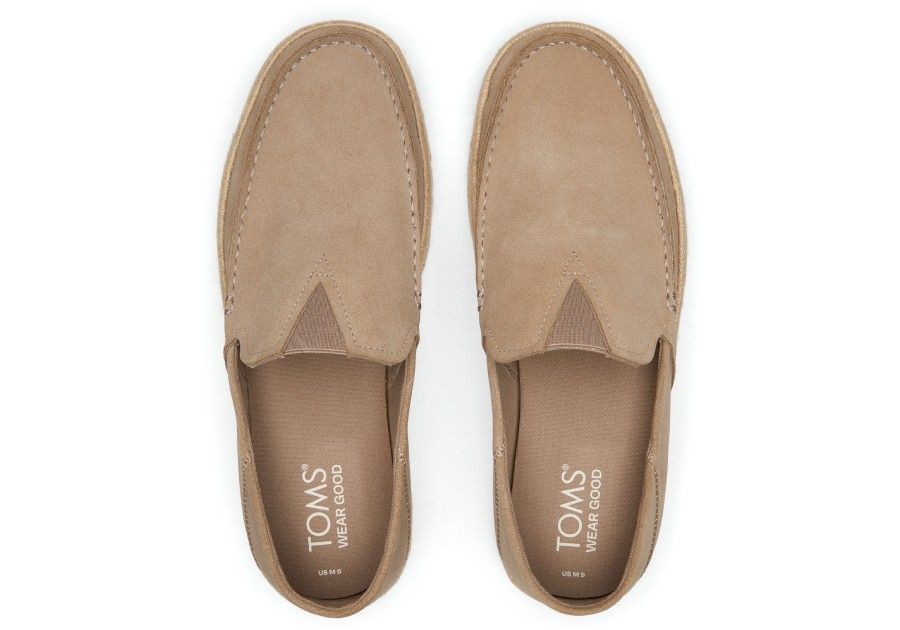 TOMS Ανδρικές Εσπαντρίγιες Dune Suede Alonso Loafer Δέρμα/Σουέτ Μπεζ 10020865/TAUPE 1800410