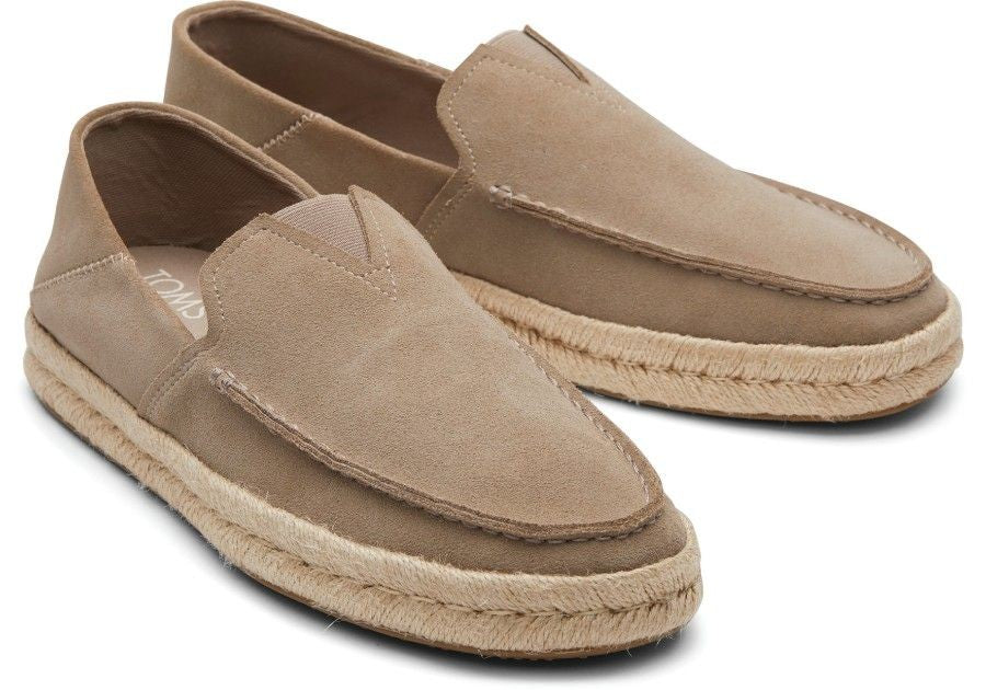 TOMS Ανδρικές Εσπαντρίγιες Dune Suede Alonso Loafer Δέρμα/Σουέτ Μπεζ 10020865/TAUPE 1800410